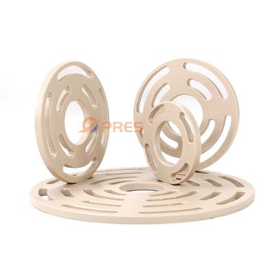 주문 굴착 화학 저항 공학 플라스틱 PEEK 부품 밸브 플레이트 OEM online manufacture